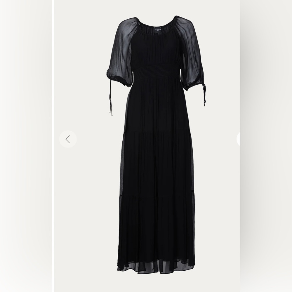 THE KOOPLES gypsy flounces dress in black